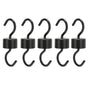 5Pcs Bird Feeder Hooks Black ABS Sturdy Easy Install Beautiful Ant Prevention Hooks for Garden