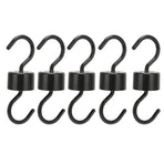 5Pcs Bird Feeder Hooks Black ABS Sturdy Easy Install Beautiful Ant Prevention Hooks for Garden