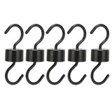 5Pcs Bird Feeder Hooks Black ABS Sturdy Easy Install Beautiful Ant Prevention Hooks for Garden - Side View