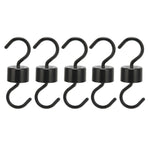 5Pcs Bird Feeder Hooks Black ABS Sturdy Easy Install Beautiful Ant Prevention Hooks for Garden