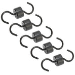 5Pcs Bird Feeder Hooks Black ABS Sturdy Easy Install Beautiful Ant Prevention Hooks for Garden