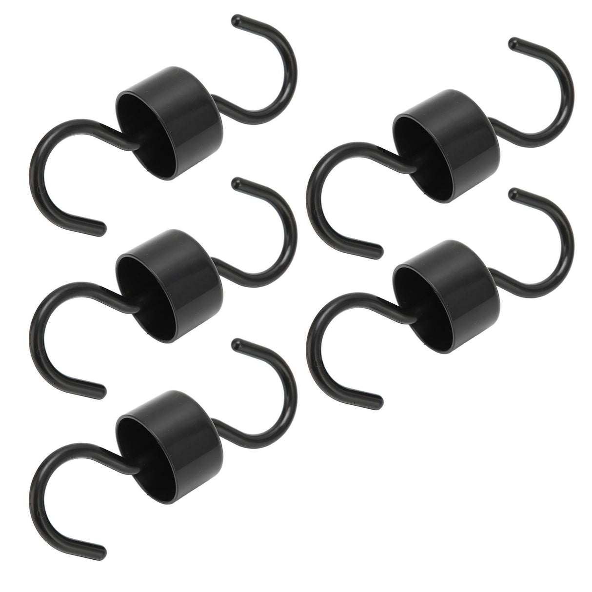 5Pcs Bird Feeder Hooks Black ABS Sturdy Easy Install Beautiful Ant Prevention Hooks for Garden