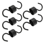 5Pcs Bird Feeder Hooks Black ABS Sturdy Easy Install Beautiful Ant Prevention Hooks for Garden