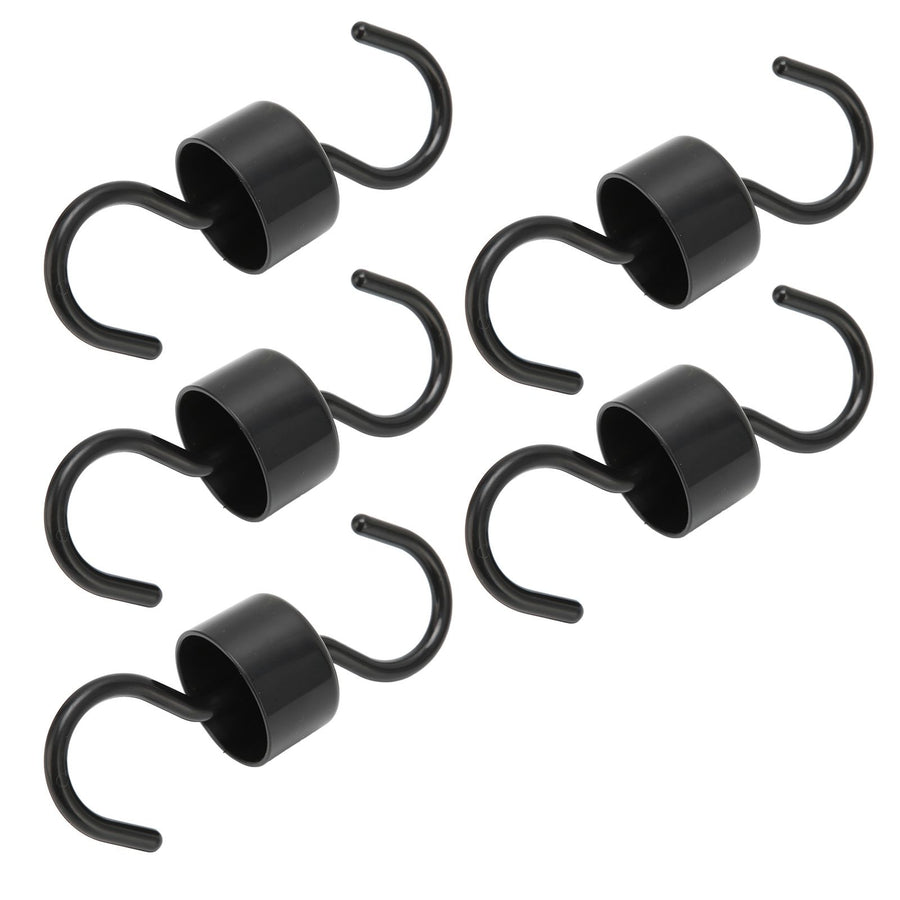 5Pcs Bird Feeder Hooks Black ABS Sturdy Easy Install Beautiful Ant Prevention Hooks for Garden