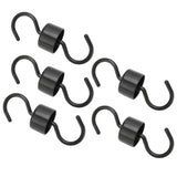5Pcs Bird Feeder Hooks Black ABS Sturdy Easy Install Beautiful Ant Prevention Hooks for Garden
