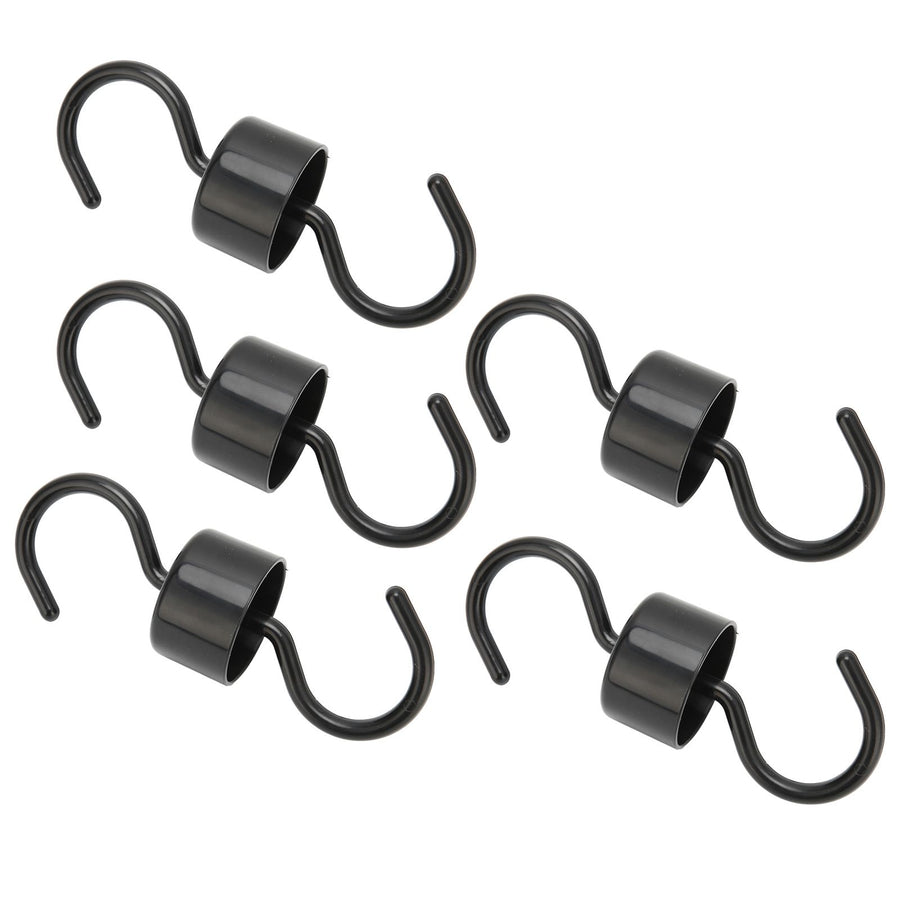 5Pcs Bird Feeder Hooks Black ABS Sturdy Easy Install Beautiful Ant Prevention Hooks for Garden