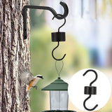 5Pcs Bird Feeder Hooks Black ABS Sturdy Easy Install Beautiful Ant Prevention Hooks for Garden