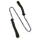 24in Pocket Chain Saw Outdoor Camping Hand Rope Chain Saw Portable Wood Cutting Pocket Chainsaw for Garden
