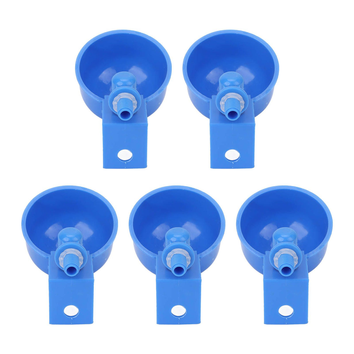 5Pcs Automatic Chicken Water Cups PP Plastic Poultry Waterer Kit for Pigeons G1/8 Male Thread