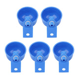 5Pcs Automatic Chicken Water Cups PP Plastic Poultry Waterer Kit for Pigeons G1/8 Male Thread