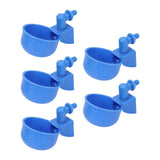 5Pcs Automatic Chicken Water Cups PP Plastic Poultry Waterer Kit for Pigeons G1/8 Male Thread