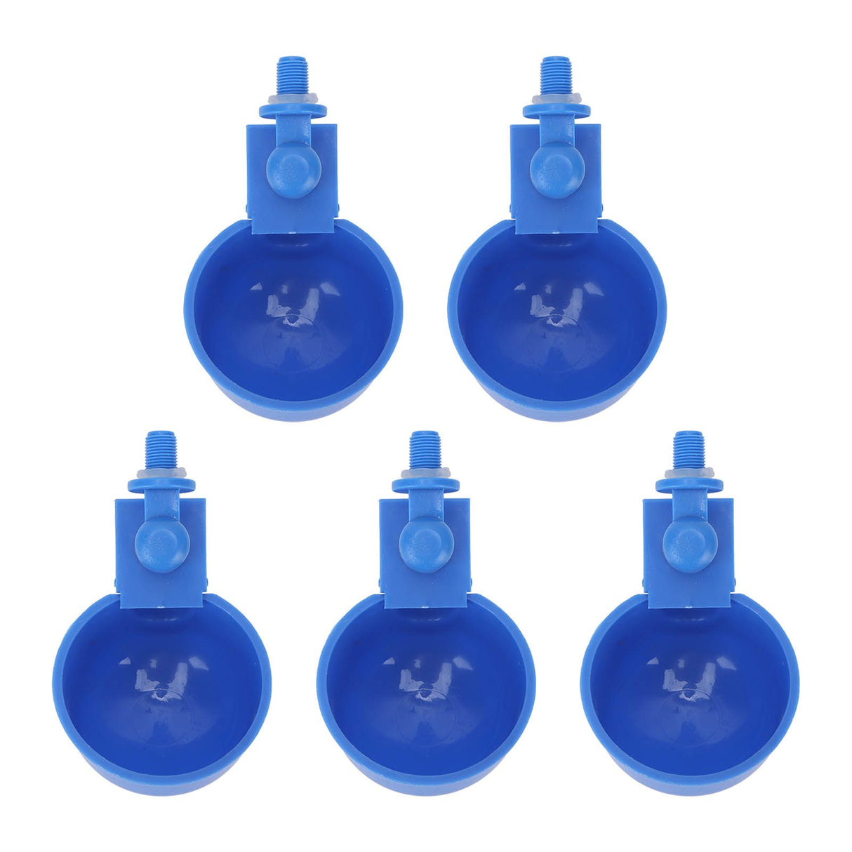 5Pcs Automatic Chicken Water Cups PP Plastic Poultry Waterer Kit for Pigeons G1/8 Male Thread