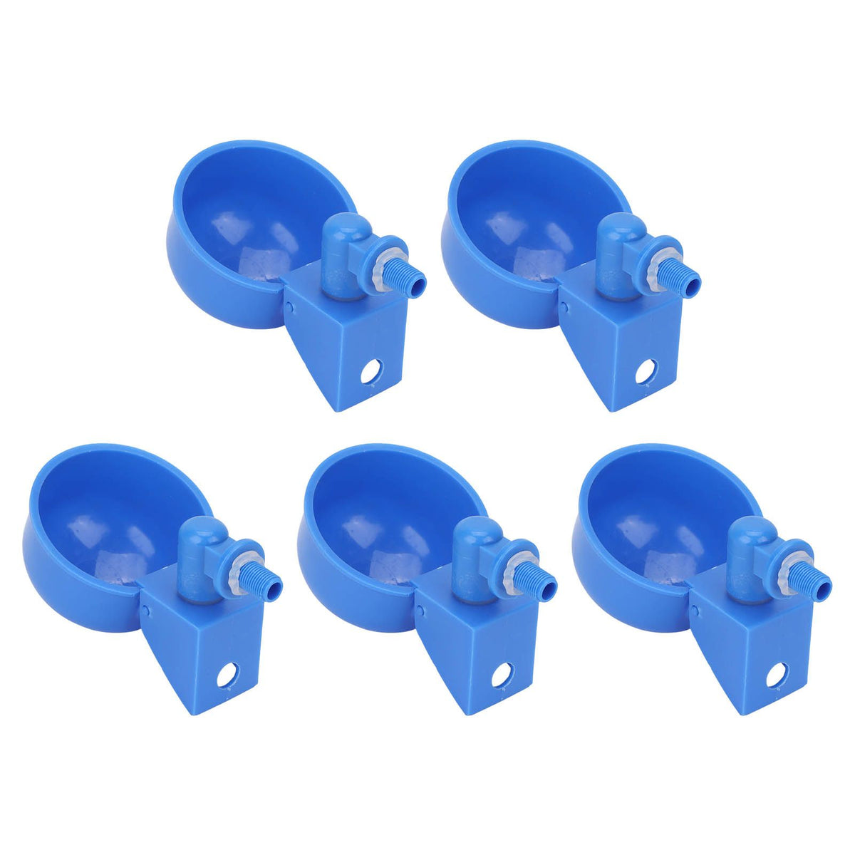 5Pcs Automatic Chicken Water Cups PP Plastic Poultry Waterer Kit for Pigeons G1/8 Male Thread