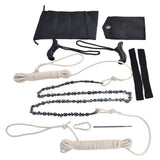 Hand Rope Chainsaw High Reach Tree Limb Easily Branches Cut Logging 64 Sections 62 Teeth 48in