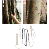 Hand Rope Chainsaw High Reach Tree Limb Easily Branches Cut Logging 64 Sections 62 Teeth 48in
