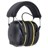 Hearing Protection Earmuffs 5V/1A Noise Canceling Multifunctional Ear Protection Earmuffs for Gardening Black