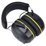 Hearing Protection Earmuffs 5V/1A Noise Canceling Multifunctional Ear Protection Earmuffs for Gardening Black - Close-Up Angle