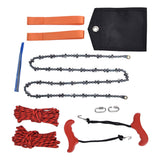 Hand Rope Chain Saw Efficient Both Sides Teeth Blades Folding Pocket Chainsaw for Tree Limb 53 Inch - Low Angle