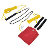 48 Inch Tree Limb Hand Rope Chain Saw 63 Teeth High Hardness Comfortable Handle Folding Pocket Chainsaw for Tree Pruning - Side View