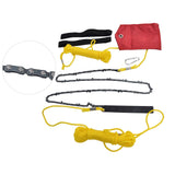 48 Inch Tree Limb Hand Rope Chain Saw 63 Teeth High Hardness Comfortable Handle Folding Pocket Chainsaw for Tree Pruning