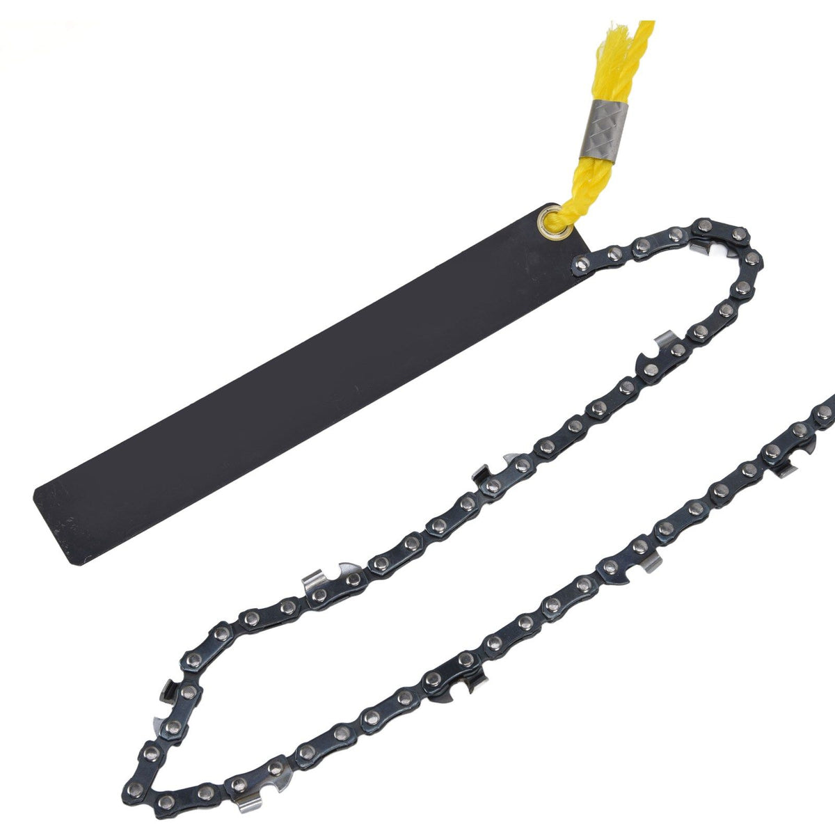 48 Inch Tree Limb Hand Rope Chain Saw 63 Teeth High Hardness Comfortable Handle Folding Pocket Chainsaw for Tree Pruning
