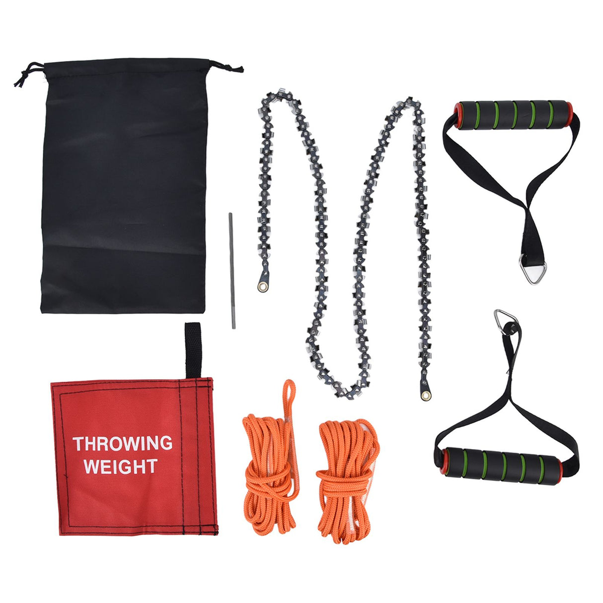 High Reach Hand Chain Saw 48inch Compact Portable Rope Saw for Outdoor Camping Hunting Backpacking