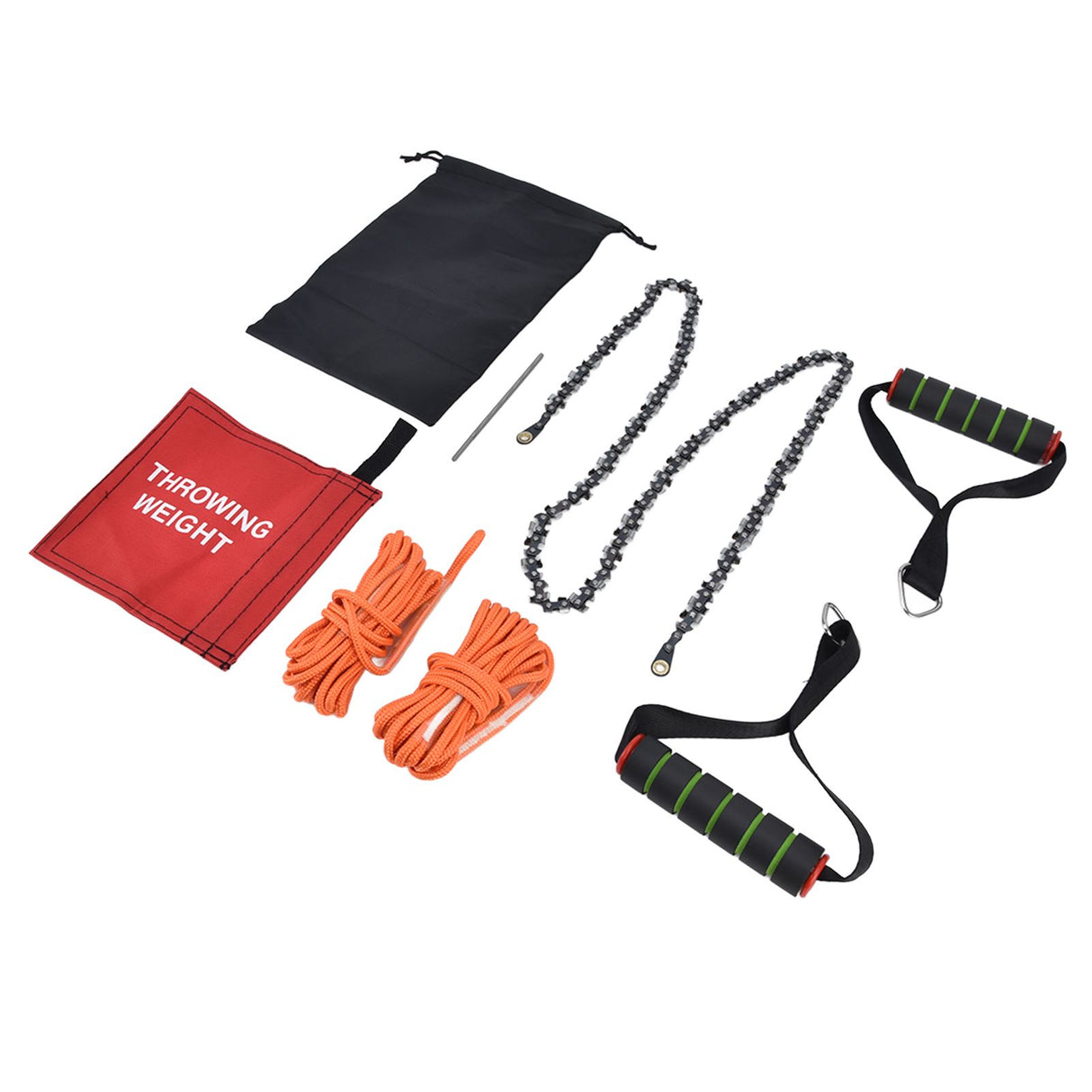 High Reach Hand Chain Saw 48inch Compact Portable Rope Saw for Outdoor Camping Hunting Backpacking