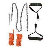 High Reach Hand Chain Saw 48inch Compact Portable Rope Saw for Outdoor Camping Hunting Backpacking