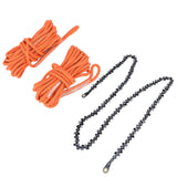 High Reach Hand Chain Saw 48inch Compact Portable Rope Saw for Outdoor Camping Hunting Backpacking