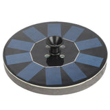 Solar Fountain Round 1.4W Floating Solar Landscape Fountain with Lights for Pool Pond Garden Decoration Black - Side View