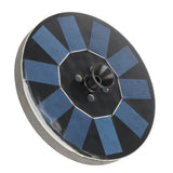 Solar Fountain Round 1.4W Floating Solar Landscape Fountain with Lights for Pool Pond Garden Decoration Black - Low Angle