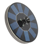 Solar Fountain Round 1.4W Floating Solar Landscape Fountain with Lights for Pool Pond Garden Decoration Black