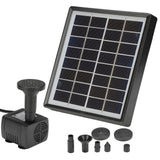 Solar Fountain Pump Energy Saving High Efficiency Black Solar Fountain for Garden Bird Bath Small Pond 2W