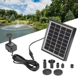 Solar Fountain Pump Energy Saving High Efficiency Black Solar Fountain for Garden Bird Bath Small Pond 2W