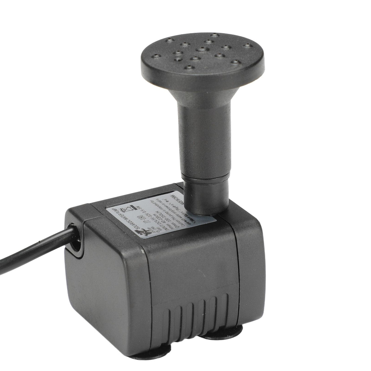 Solar Fountain Pump Energy Saving High Efficiency Black Solar Fountain for Garden Bird Bath Small Pond 2W
