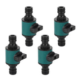 4pcs Hose Quick Connector Plastic Leakage Proof Dual Head Garden Hose Adapter for Irrigation System