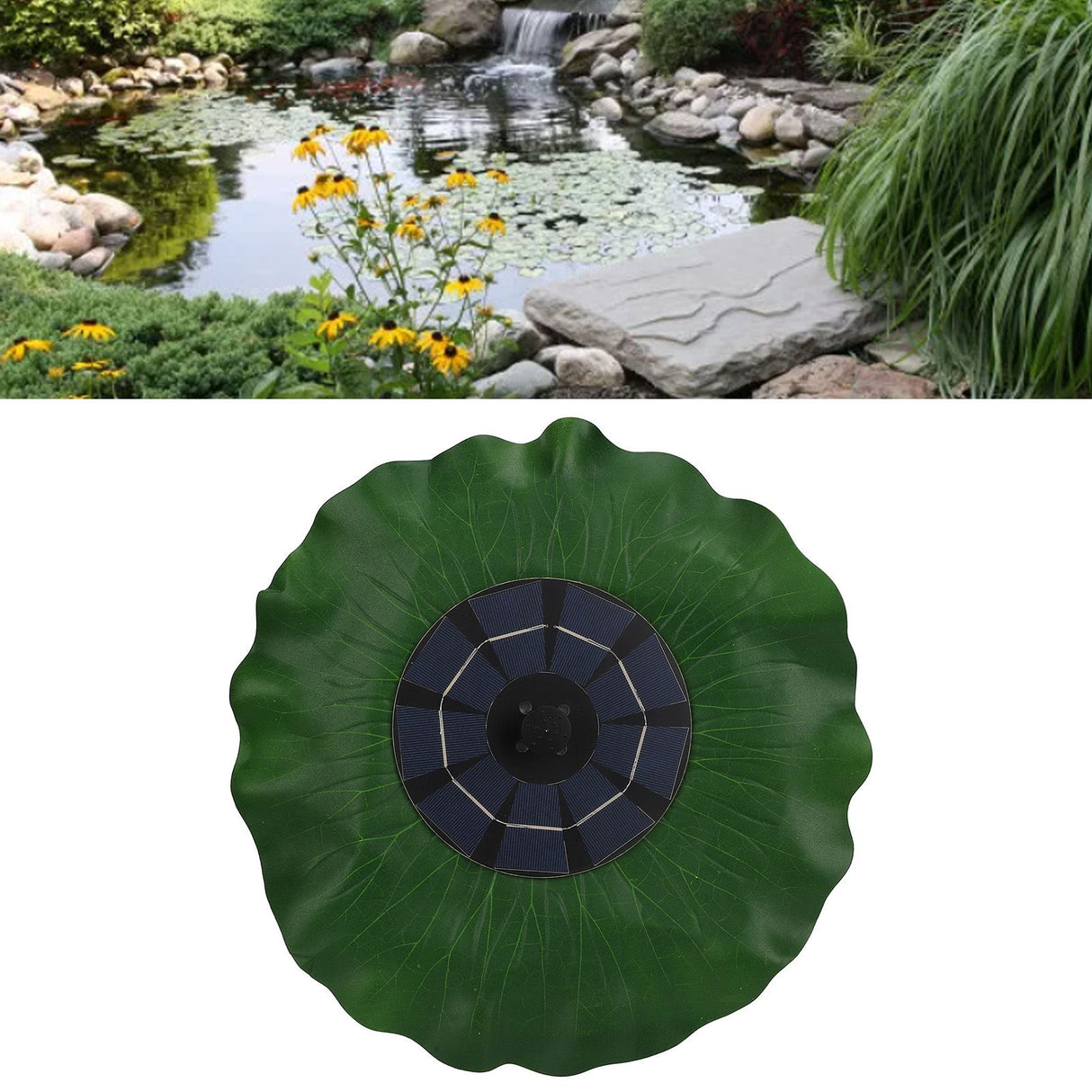 Solar Fountain Floating Solar Water Fountain with 3 Nozzles for Outdoor Pool Pond Garden