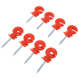 50PCS Fence Insulator Screw In Rainproof Sun Protection Plastic Steel Electric Fence Insulators for Electronic Fence Red - Extra Image