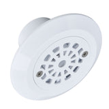 Plastic Pool Water Outlet White Floor Drain Water Inlet Draining Accessory for Swimming Pools Hot Springs Spas - Front View