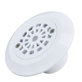 Plastic Pool Water Outlet White Floor Drain Water Inlet Draining Accessory for Swimming Pools Hot Springs Spas - Close-Up Angle