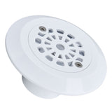 Plastic Pool Water Outlet White Floor Drain Water Inlet Draining Accessory for Swimming Pools Hot Springs Spas - Low Angle