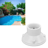 Swimming Pool Drain Outlet Built in Screw Adjustment Easy Replaceable White ABS Material Water Inlet Outlet Draining Tool - Extra Image