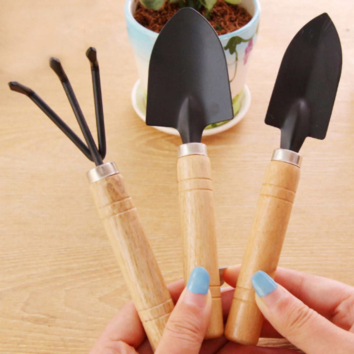 Garden Shovel Set Mini Kit Household Potted Planting Flowers Succulent Gardening Weeding Tools