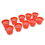10PCS Planting Basket Plant Cultivation Basket Plastic Hydroponic Planting Mesh Cup for Garden - Front View