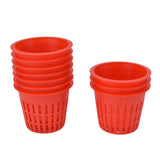 10PCS Planting Basket Plant Cultivation Basket Plastic Hydroponic Planting Mesh Cup for Garden - 45-Degree Angle