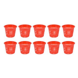 10PCS Planting Basket Plant Cultivation Basket Plastic Hydroponic Planting Mesh Cup for Garden - Rear View