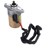 GY6 50CC Starter Motor with Wire Durable Copper 4 Stroke 139QMB 139QMA GY6 50CC Starting Motor for Scooter ATV Go Kart - Top-Down View