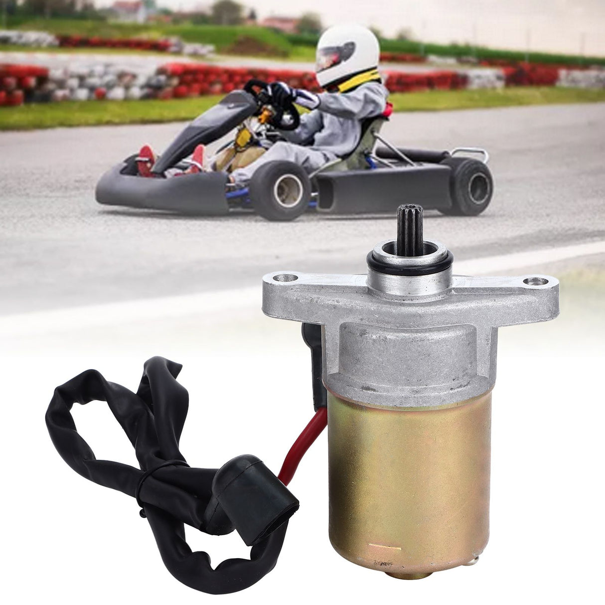 GY6 50CC Starter Motor with Wire Durable Copper 4 Stroke 139QMB 139QMA GY6 50CC Starting Motor for Scooter ATV Go Kart