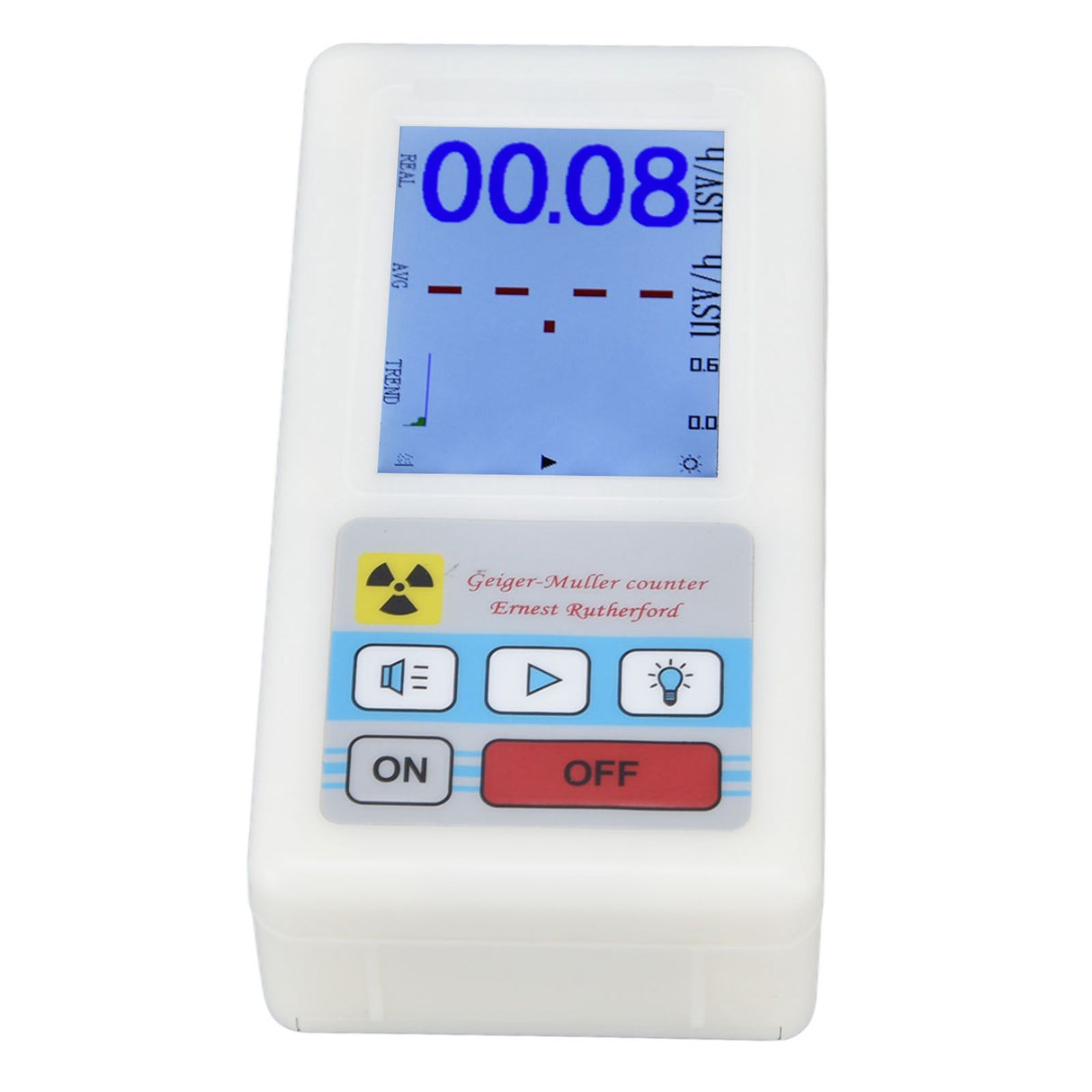 BR‑6 Geiger Counter Easy Reading Multifunctional Radioactive Detector for Nuclear Radiation Electromagnetic Radiation