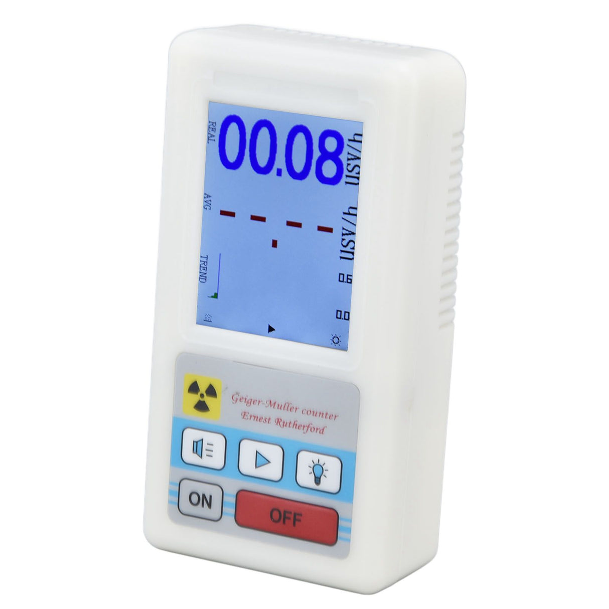 BR‑6 Geiger Counter Easy Reading Multifunctional Radioactive Detector for Nuclear Radiation Electromagnetic Radiation